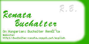 renata buchalter business card